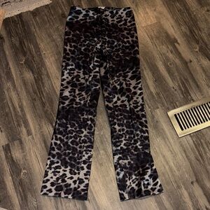 Vintage Cache 90s pants low rise  - black / grey leopard print size 4